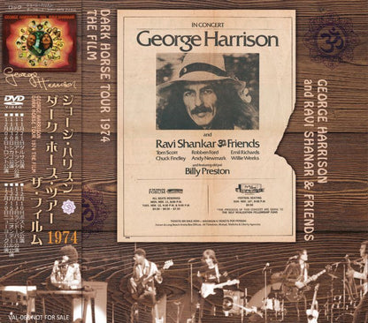 GEORGE HARRISON 1974 DARK HORSE TOUR THE FILM DVD
