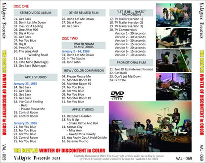 THE BEATLES WINTER OF DISCONTENT IN COLOR 2DVD