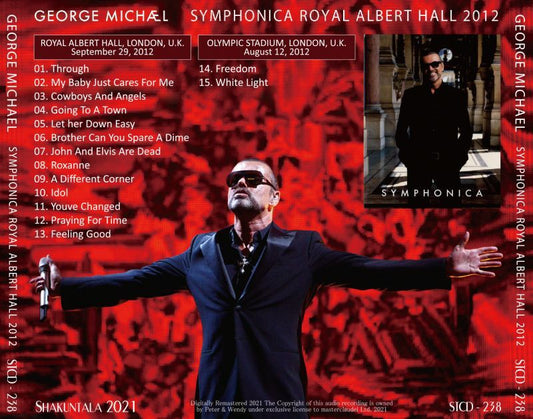 GEORGE MICHAEL / SYMPHONICA ROYAL ALBERT HALL 2012 (1CD)