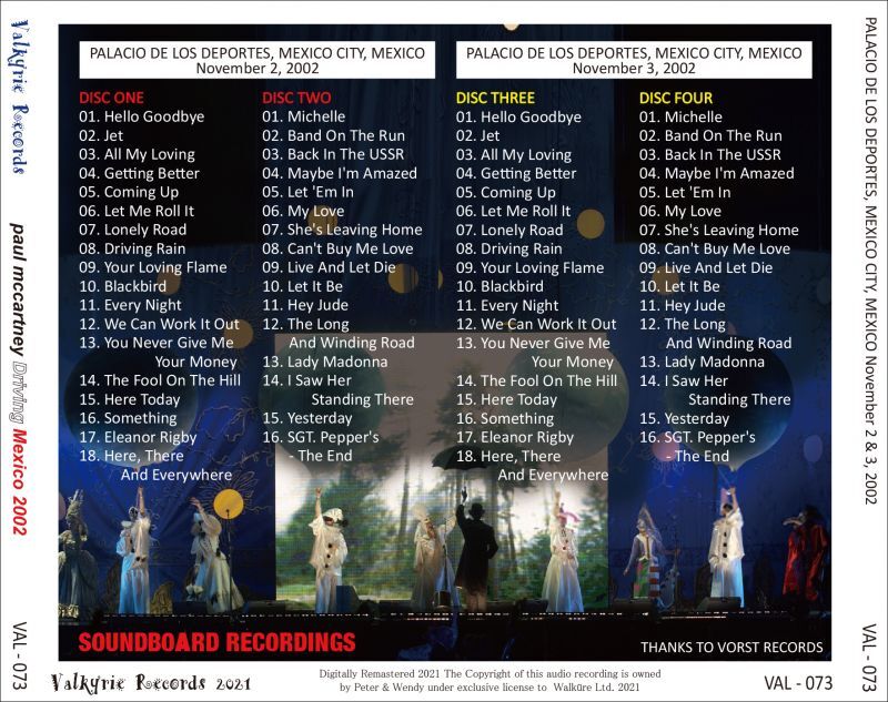 PAUL McCARTNEY / 2002 DRIVING MEXICO (4CD)