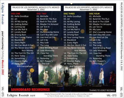 PAUL McCARTNEY / 2002 DRIVING MEXICO (4CD)