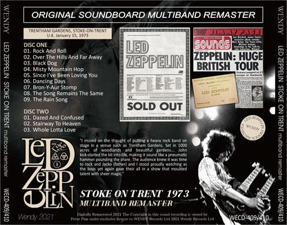 LED ZEPPELIN / STOKE ON TRENT 1973 MULTIBAND REMASTER (2CD)
