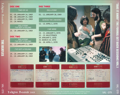 THE BEATLES / "TAKE IT GLYN" THE FORMAL GET BACK SESSIONS VOL.1 (5CD)