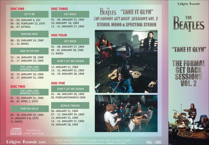 THE BEATLES / "TAKE IT GLYN" THE FORMAL GET BACK SESSIONS VOL.2 (5CD)