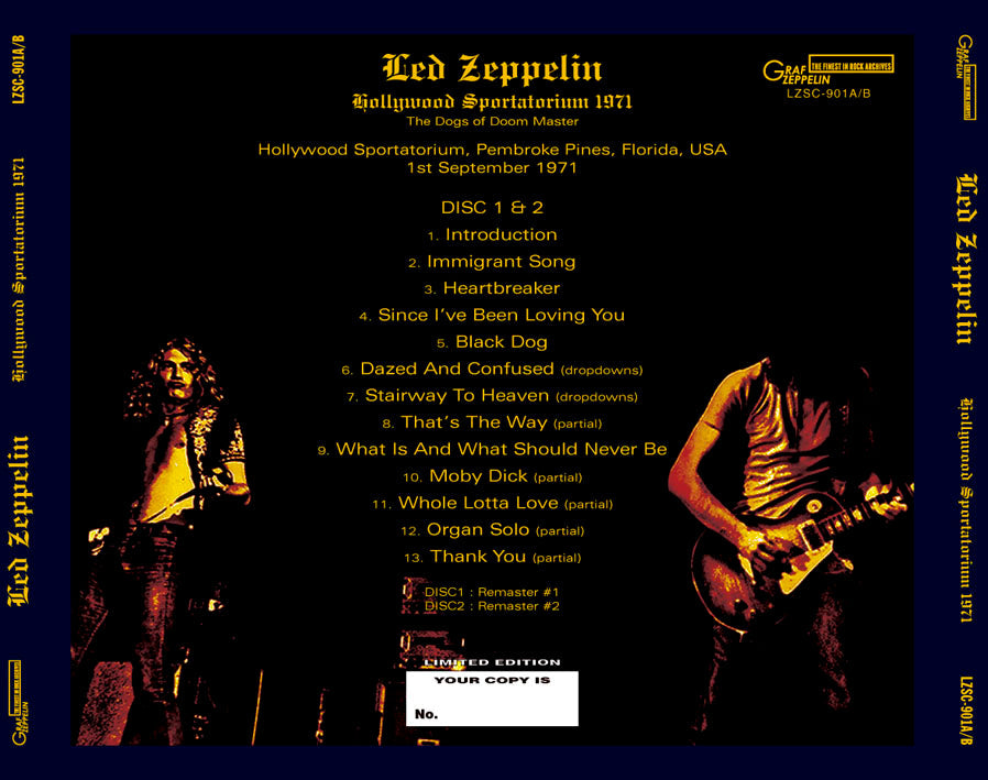 LED ZEPPELIN / HOLLYWOOD SPORTATORIUM 1971 (2CD)