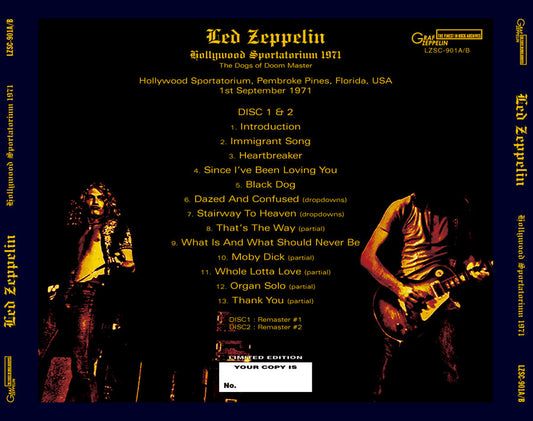 LED ZEPPELIN / HOLLYWOOD SPORTATORIUM 1971 (2CD)