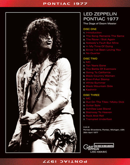 LED ZEPPELIN / PONTIAC 1977 (3CD)