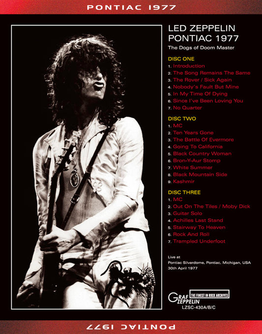 LED ZEPPELIN / PONTIAC 1977 (3CD)