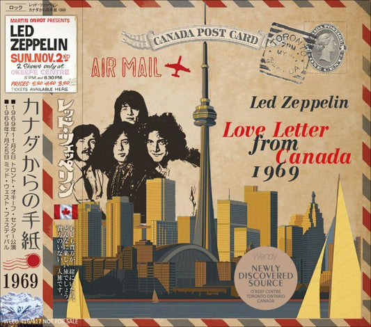 LED ZEPPELIN / LOVE LETTER FROM CANADA 1969 (2CD)