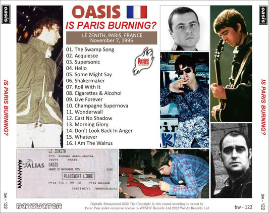 OASIS / 1995 IS PARIS BURNING? (1CD)