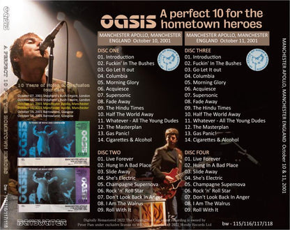 OASIS / A PERFECT 10 FOR THE HOMETOWN HEROES 2001 (4CD)