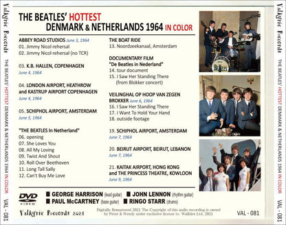 THE BEATLES / HOTTEST DENMARK AND THE NETHERLANDS 1964 IN COLOR (1DVD)