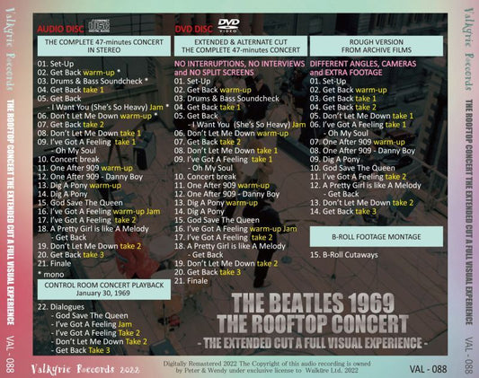 THE BEATLES / THE ROOFTOP CONCERT 1969 THE EXTENDED CUT A FULL VISUAL EXPERIENCE (1CD+1DVD)