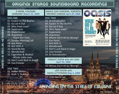OASIS / 2000 STANDING ON THE STAGE OF COLOGNE (2CD)