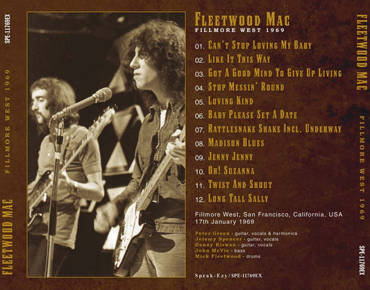 FLEETWOOD MAC / FILLMORE WEST 1969 (1CD)