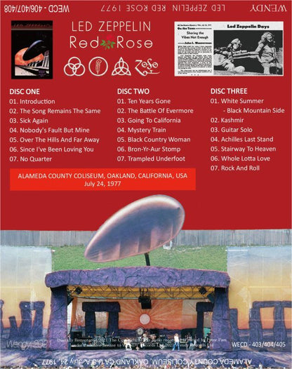 LED ZEPPELIN / 1977 RED ROSE (3CD)