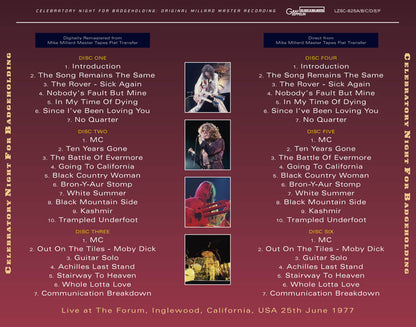 LED ZEPPELIN / CELEBRATORY NIGHT FOR BADGEHOLDING (6CD)