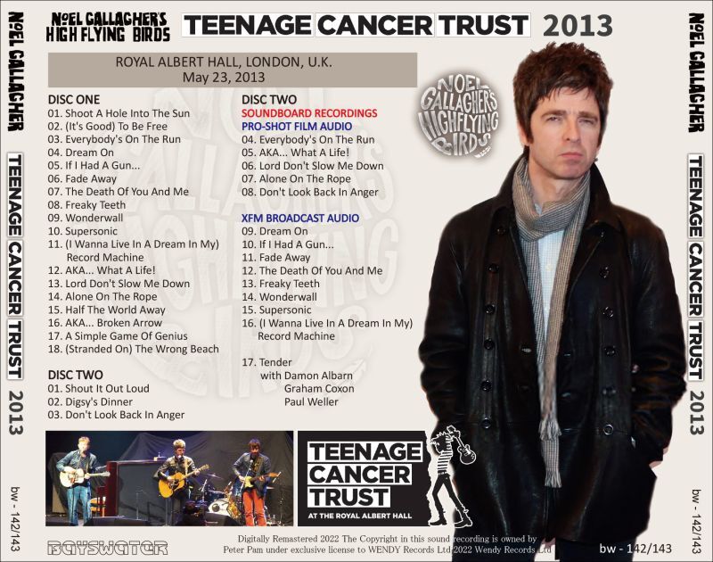 NOEL GALLAGHER / 2013 TEENAGE CANCER TRUST (2CD)