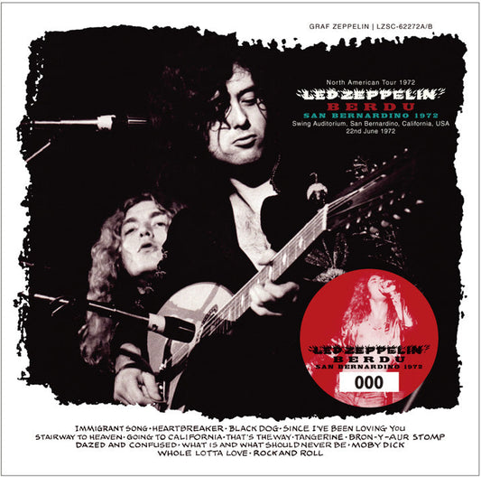 LED ZEPPELIN / BERDU SAN BERNARDINO 1972 (2CD)