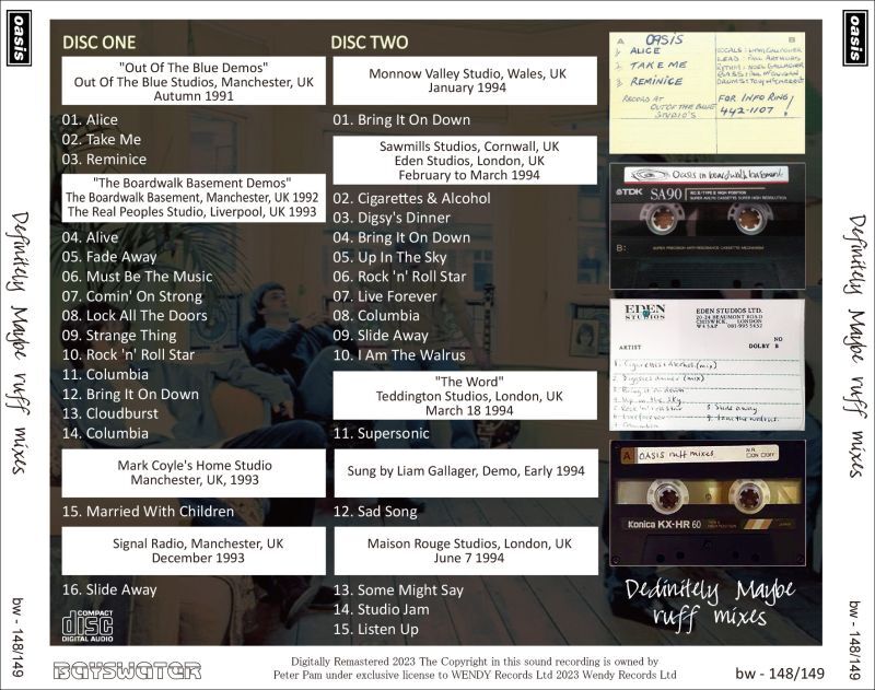 OASIS / DEFINITELY MAYBE RUFF MIXES (2CD)