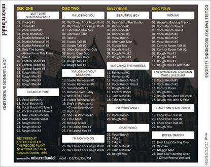 JOHN LENNON / DOUBLE FANTASY RECORDING SESSIONS (4CD+1DVD)