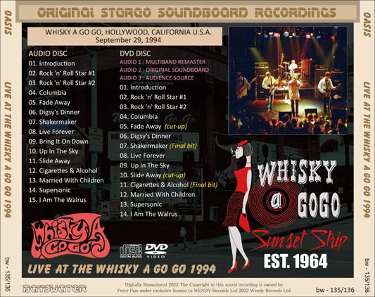 OASIS / 1994 LIVE AT THE WHISKY A GO GO (1CD+1DVD)