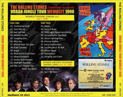 THE ROLLING STONES / URBAN JUNGLE TOUR WEMBLEY 1990 (2CD)