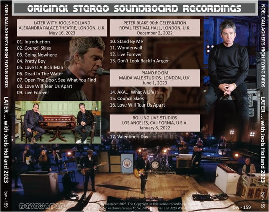NOEL GALLAGHER / LATER WITH JOOLS HOLLAND 2023 (1CD)