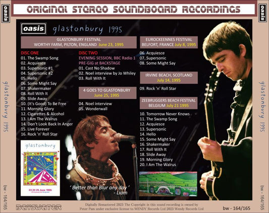 OASIS / GLASTONBURY 1995 (2CD)