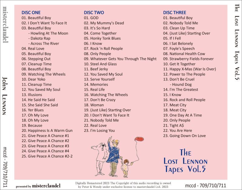 JOHN LENNON / THE LOST LENNON TAPES VOL.5 (3CD)