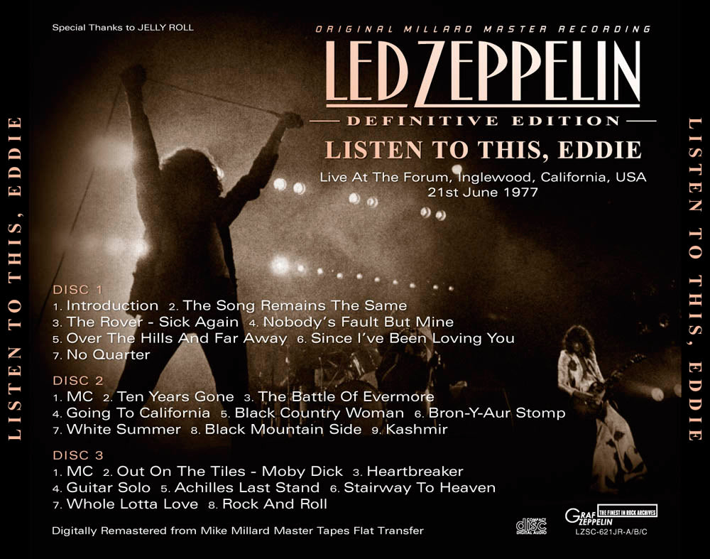 LED ZEPPELIN / LISTEN TO THIS, EDDIE DEFINITIVE EDITION (3CD)