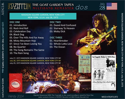 LED ZEPPELIN / 1973 THE GOAT GARDEN TAPES dos (3CD)