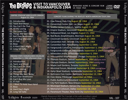 THE BEATLES / 1964 VISIT TO VANCOUVER & INDIANAPOLIS (1CD+1DVD)