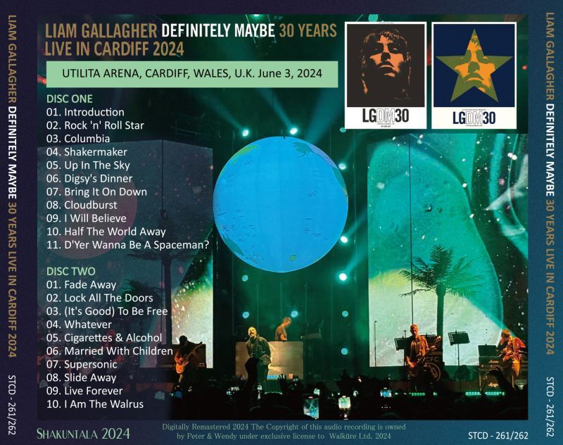 LIAM GALLAGHER / 2024 DEFINITELY MAYBE 30 YEARS LIVE IN CARDIFF (2CD)