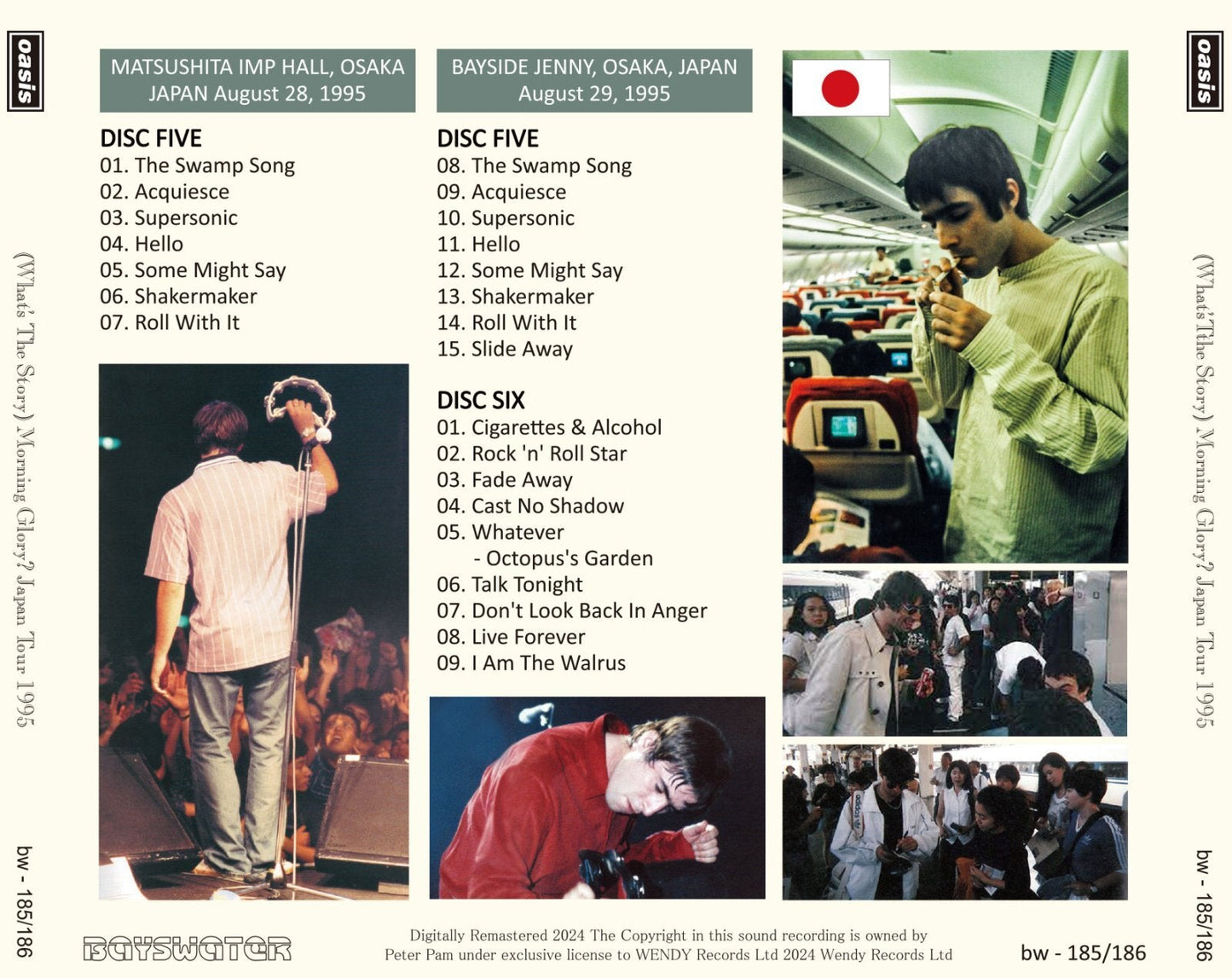 OASIS / 1995 (WHAT'S THE STORY) MORNING GLORY? TOUR IN GIAPPONE (6CD+PROGRAMMA DEL TOUR)