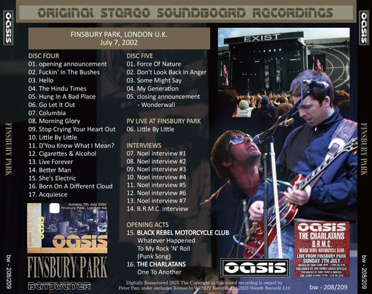 OASIS / 2002 FINSBURY PARK (5 CD)
