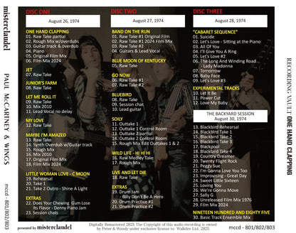 PAUL McCARTNEY / RECORDING VAULT APLAUDICIONES CON UNA MANO (5 CD)