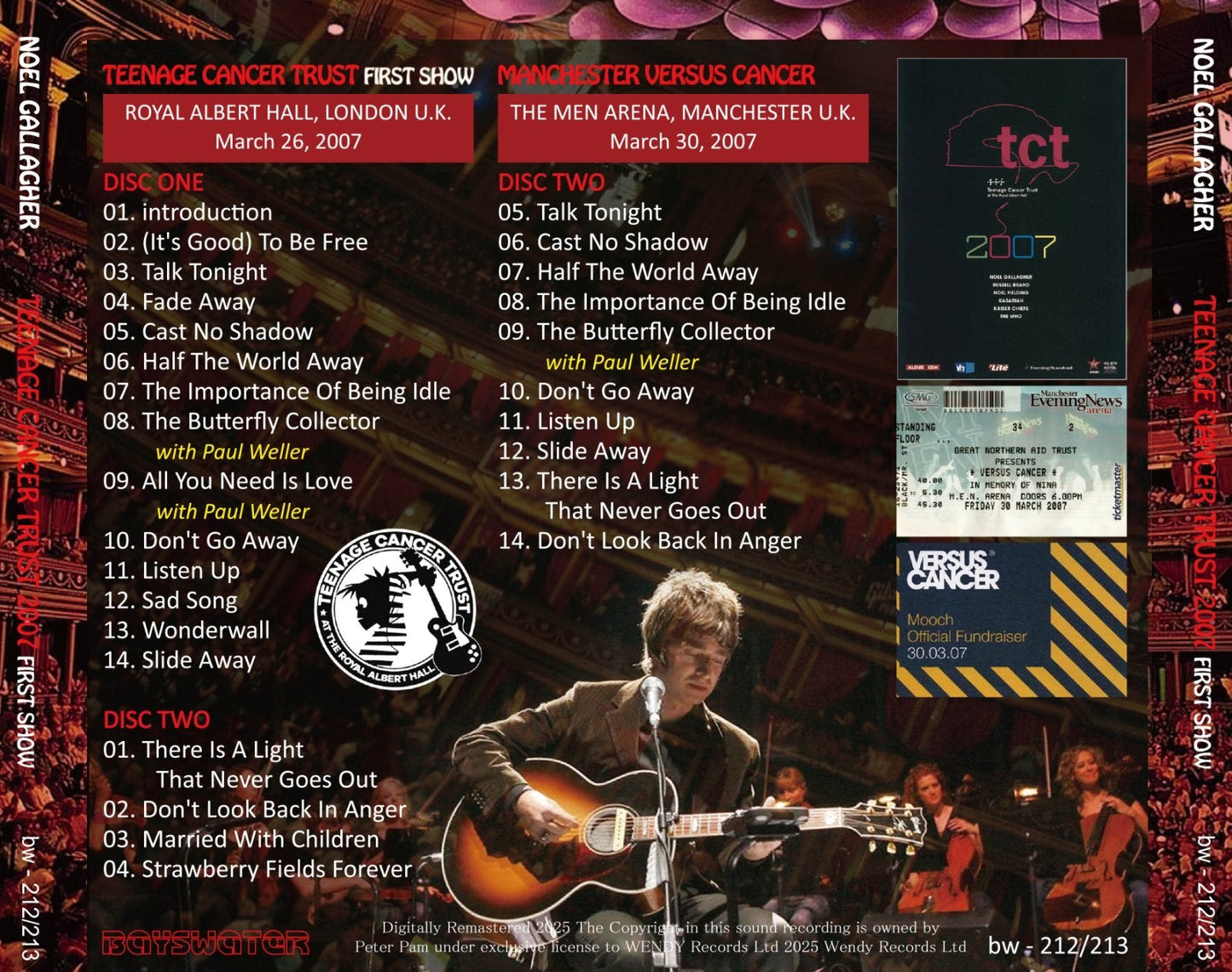 NOEL GALLAGHER / 2007 TEENAGE CANCER TRUST (2 CD)