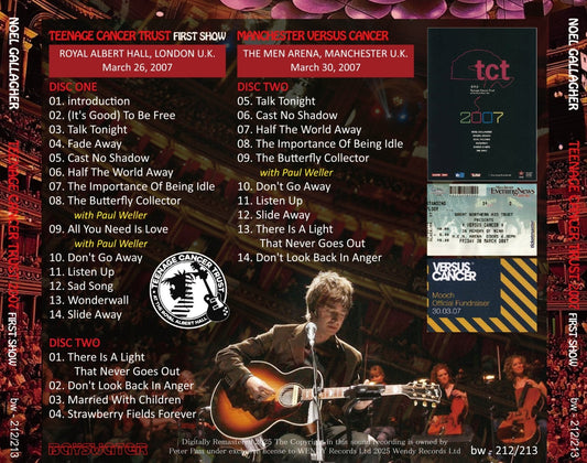 NOEL GALLAGHER / 2007 TEENAGE CANCER TRUST (2 CD)