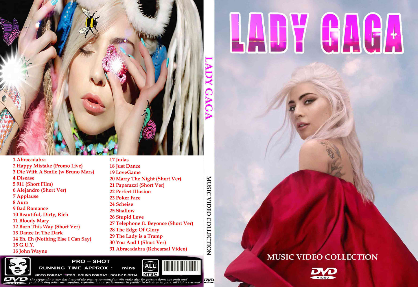 Lady Gaga / Colección de vídeos musicales (1 DVDR)