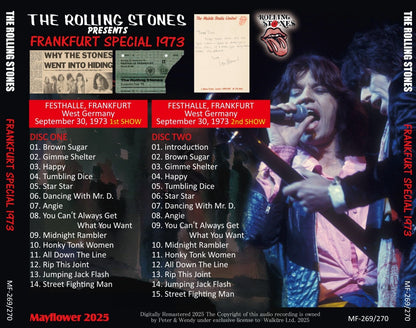 THE ROLLING STONES / 1973 FRANKFURT SPECIAL (2CD)