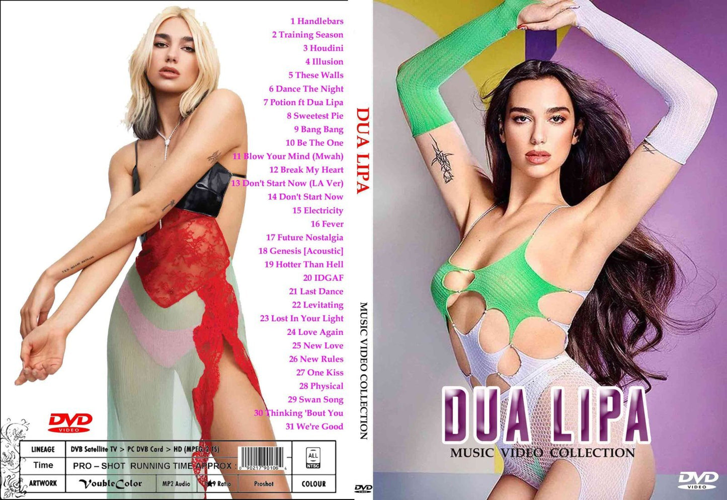 Dua Lipa / Colección de vídeos musicales 2025 Handlebars (1 DVD)