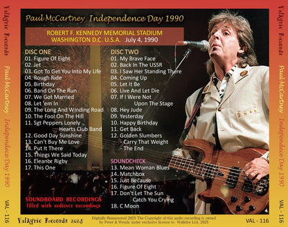 PAUL McCARTNEY / 1990 INDEPENDENCE DAY (2CD)