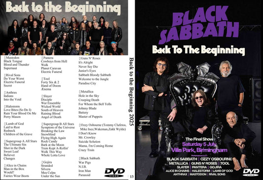 Ozzy Osbourne &amp; Black Sabbath / Ritorno all'inizio 2025 (1DVD)