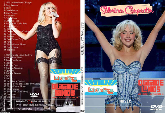 Sabrina Carpenter / Lollapalooza 2025 2024 Fuera de Sabrina Carpenter (1 DVD)