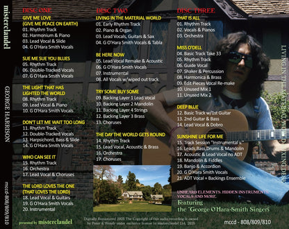 GEORGE HARRISON / LIVING IN THE MATERIAL WORLD MIXING DESK (3CD)