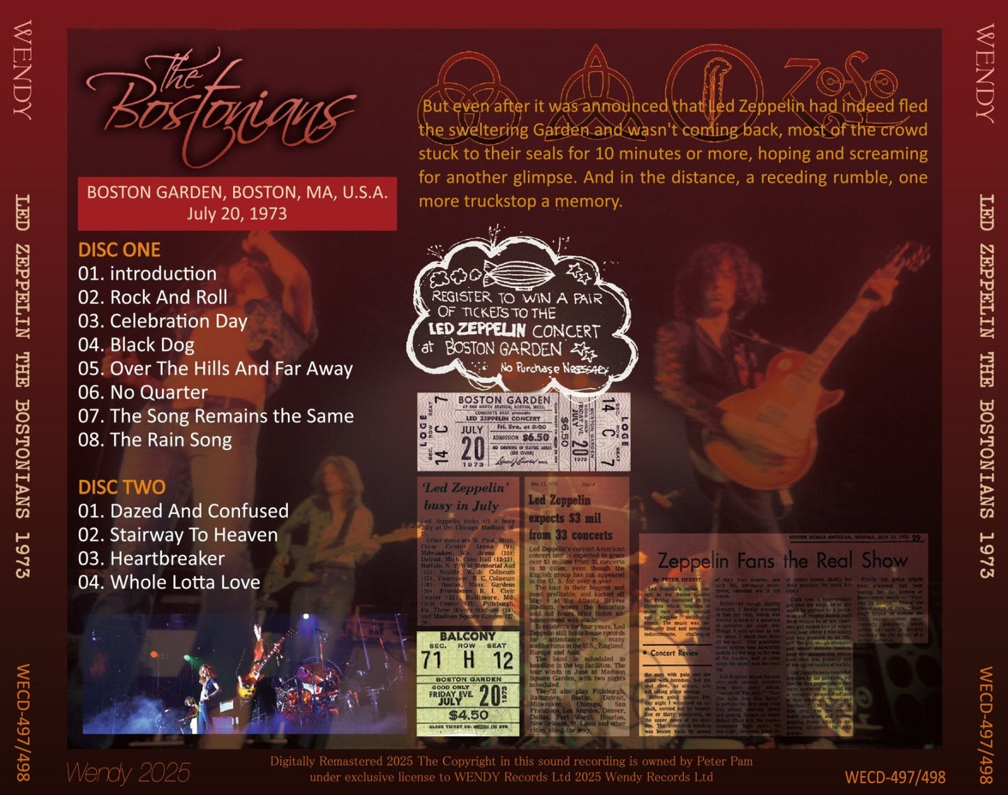 LED ZEPPELIN / 1973 THE BOSTONIANS (2CD)