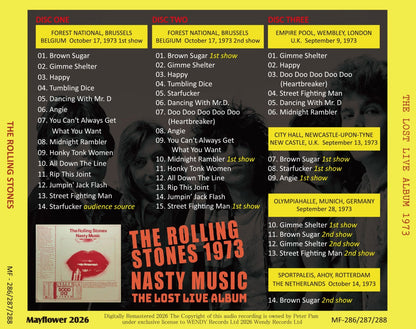 THE ROLLING STONES / 1973 NASTY MUSIC THE LOST LIVE ALBUM (3CD)