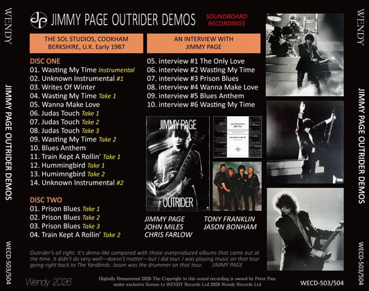 JIMMY PAGE / OUTRIDER DEMOS (2CD)