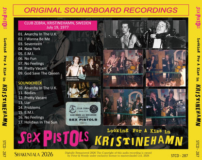 SEX PISTOLS / 1977 LOOKING FOR A KISS IN KRISTINEHAMN (1CD)